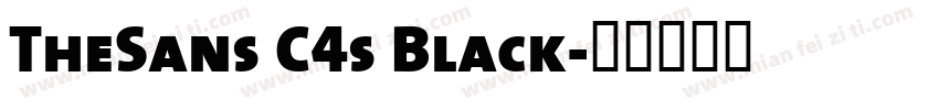 TheSans C4s Black字体转换